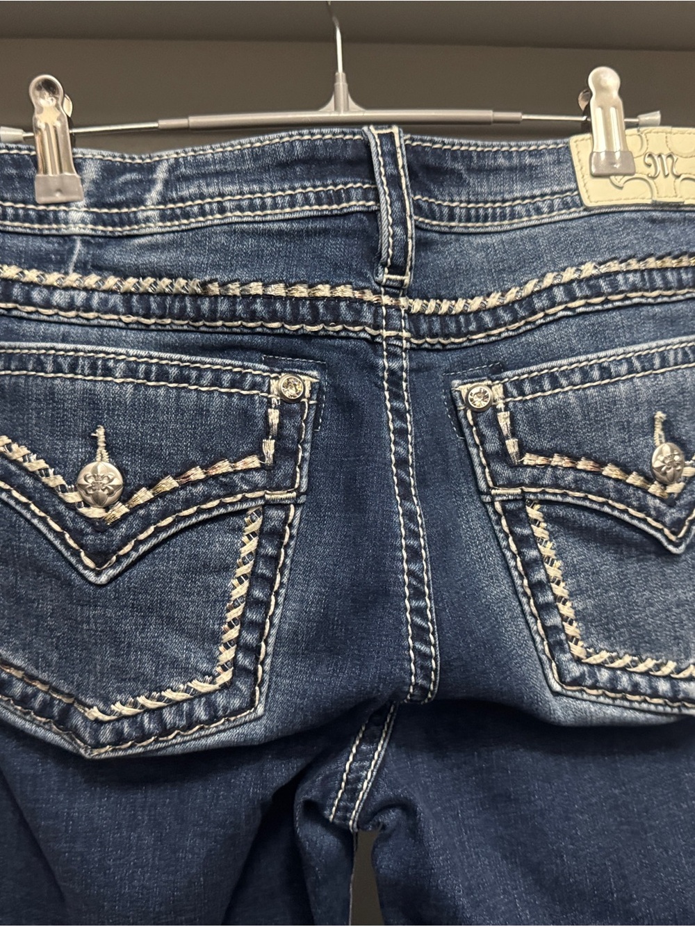 Miss Me Bootcut Jeans with Embroidered Back Pockets 34x34